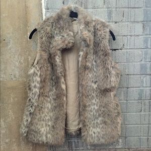 Banana Republic fur vest